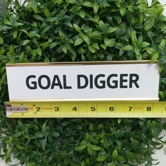 Desk office Home School plaque Goal Digger - Picture 7 of 8